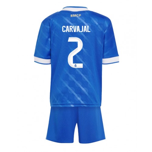 Stroje piłkarskie Real Madrid Daniel Carvajal #2 Koszulka Trzeciej dla dzieci 2025-26 Krótki Rękaw (+ szorty)